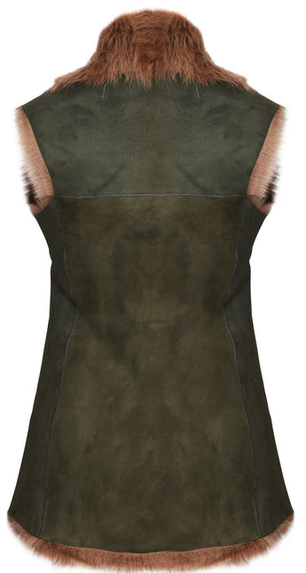 Women's Toscana Sheepskin Long Gilet-Sorocaba