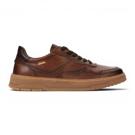 Pikolinos Men's Brown Leather Sneaker Trainers Lace-Up Sports Shoes - Salinas