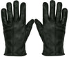 WOMENS BLACK CLASSIC SOFT REAL 100% LEATHER GLOVES THERMAL LINED DRIVING FITTED