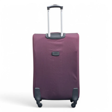 Soft Shell Lightweight Nylon Suitcase Set 4 Wheel Travel Case Holiday Bags