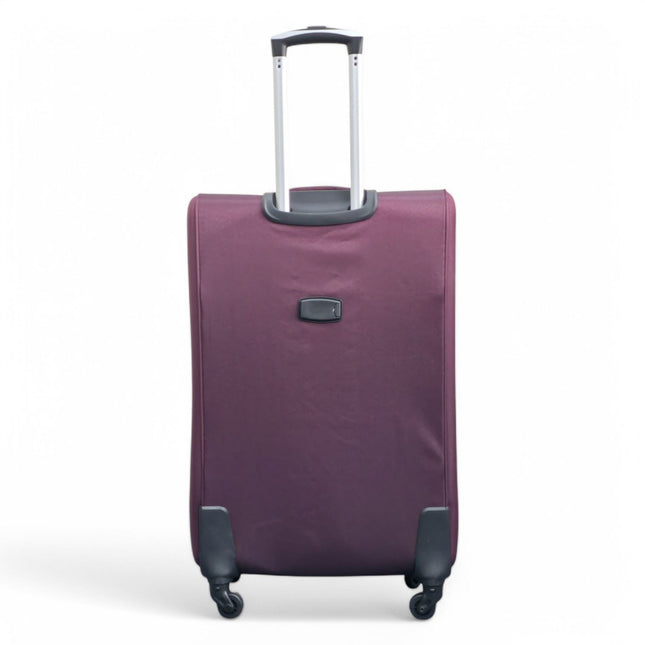 Soft Shell Lightweight Nylon Suitcase Set 4 Wheel Travel Case Holiday Bags