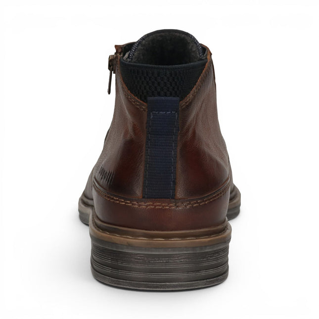 Bugatti Mens Brown Leather Lace-up Chukka Ankle Boots - Rigalo Evo C30