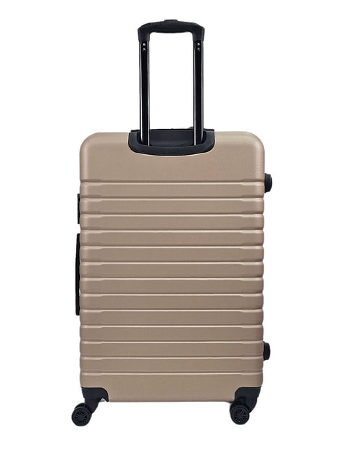 Lightweight Gold Hard Shell ABS Suitcase Luggage Set