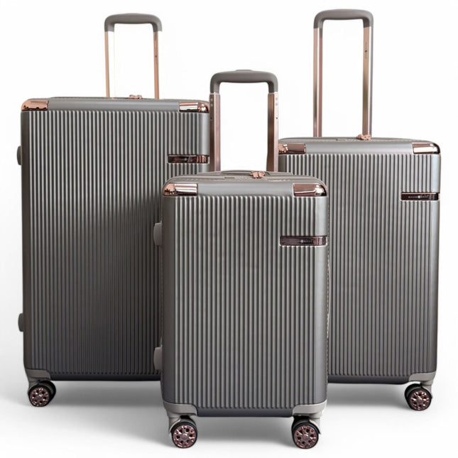 Expandable Hard Shell 8 Wheels Luggage Travel Cabin Suitcase Set