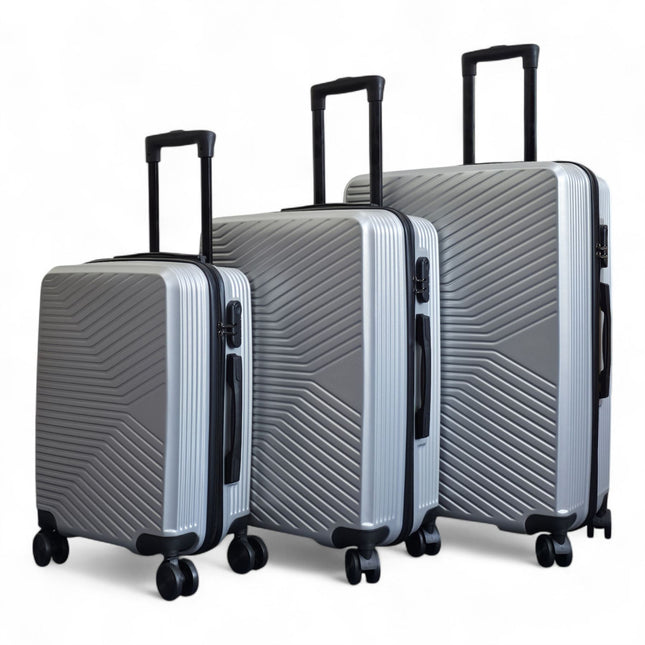 Hardshell Suitcase Set Robust 8 Wheel Luggage Cabin Case Bag