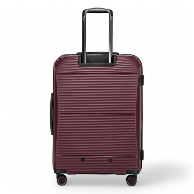 Expandable Hard Shell PP 8 Wheel Luggage Travel Cabin Holiday Bags Suitcase Set