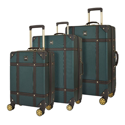 Vintage Hard Shell  Luggage Trunk Suitcase Set