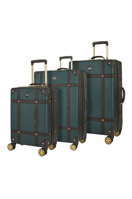Vintage Hard Shell  Luggage Trunk Suitcase Set