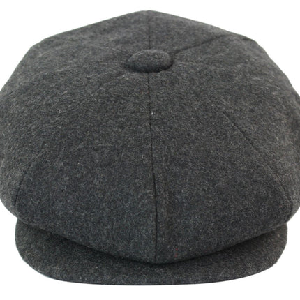 Mens Peaky Blinders Newsboy Wool 8 Panel Gatsby Flat Baker Hat