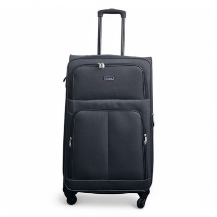 Expandable Soft Shell 4 Wheel Luggage Travel Cabin Suitcase Set Holiday Bags