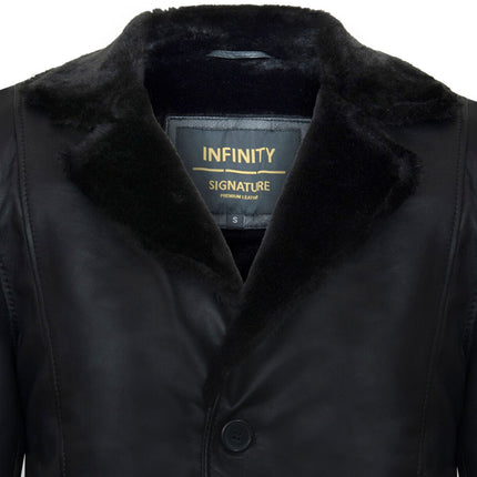 Men's Reefer Leather Blazer Jacket`- Pablo