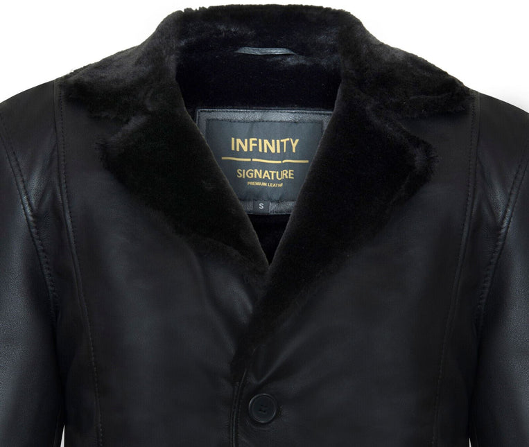 Men's Reefer Leather Blazer Jacket`- Pablo