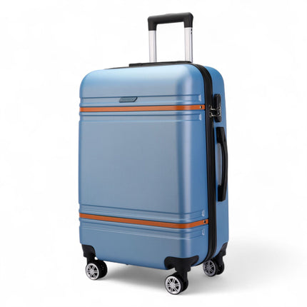 Hard Shell Modern Dual 4 Wheel Luggage Suitcase Set