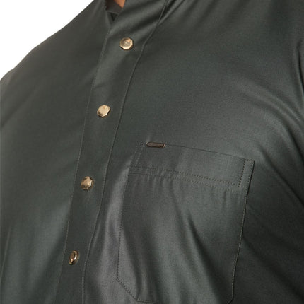 Men's Green Thobe Arab Saudi Emirati Islamic Clothing Jubba Robe