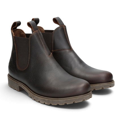 Panama Jack Men's Chestnut Brown Leather Waterproof Chelsea Boots - Biar C2