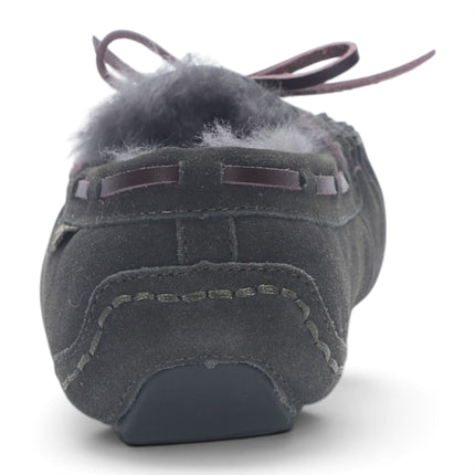 Women's Olive Green Genuine Sheepskin Moccasin Winter Slippers - Aspen