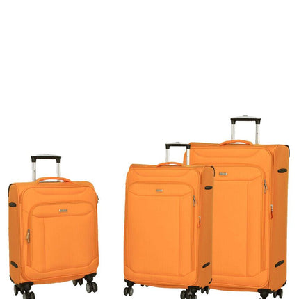 Soft Lightweight Dual 4 Wheel Suitcase Luggage
