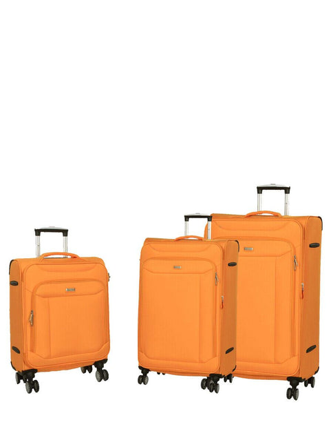 Soft Lightweight Dual 4 Wheel Suitcase Luggage