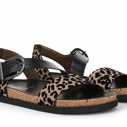 Blowfish Malibu Women's Leopard Brown Footbed Sandals - Lance