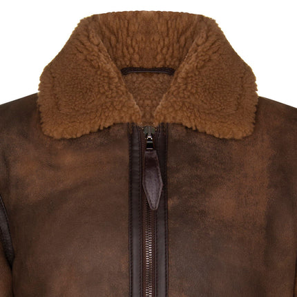 Mens Antique B3 Sheepskin Jacket-Aviles
