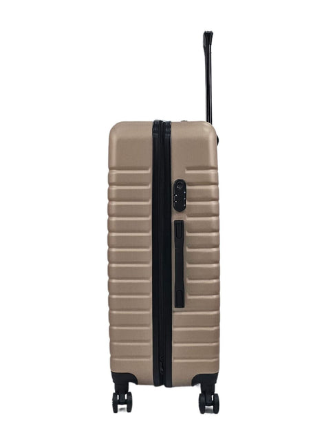 Lightweight Gold Hard Shell ABS Suitcase Luggage Set