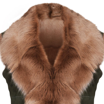 Women's Toscana Sheepskin Long Gilet-Sorocaba