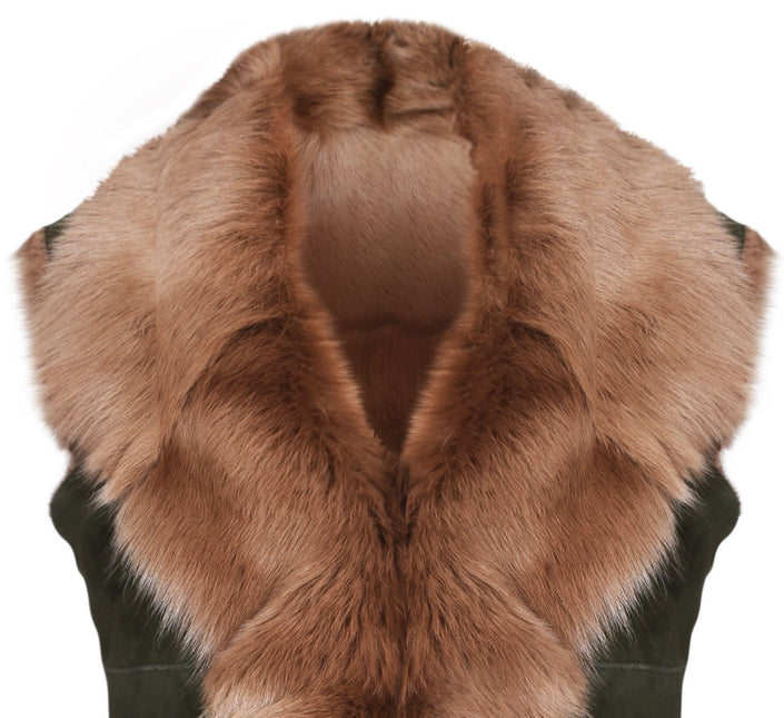 Women's Toscana Sheepskin Long Gilet-Sorocaba
