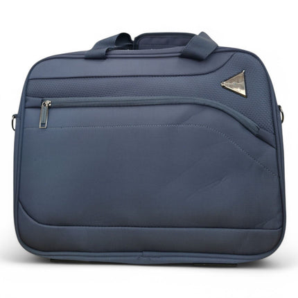 Lightweight Soft Grey Dual 4 Wheel Cabin Luggage Suitcase Set