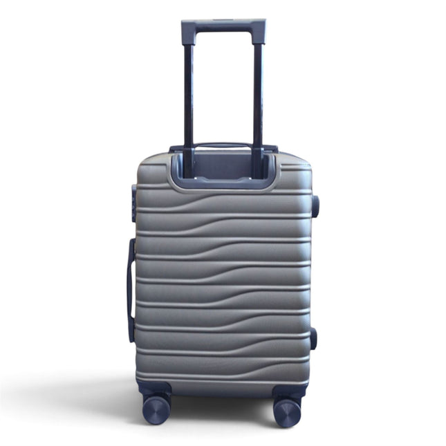 Hardshell Coffee Suitcase Set Robust 8 Wheel Luggage Cabin Case Bag