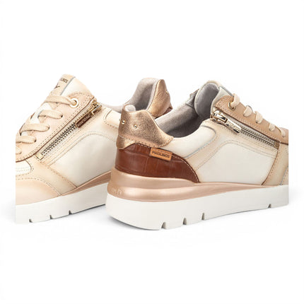 Pikolinos Women's White Leather Sneakers Trainer Shoes - Cantabria