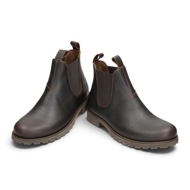 Panama Jack Men's Chestnut Brown Leather Waterproof Chelsea Boots - Biar C2