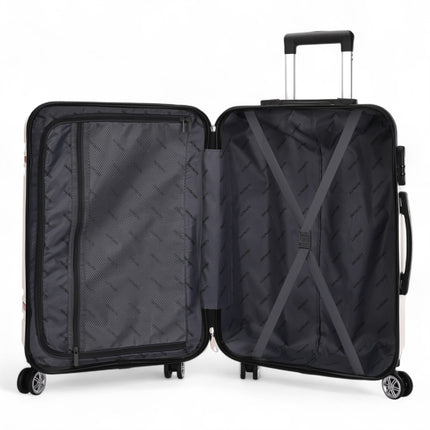 Hard Shell Cabin 36 x 22 x 56 cm ABS Suitcase Suitable for Easyjet, Ryanair, Wizzair