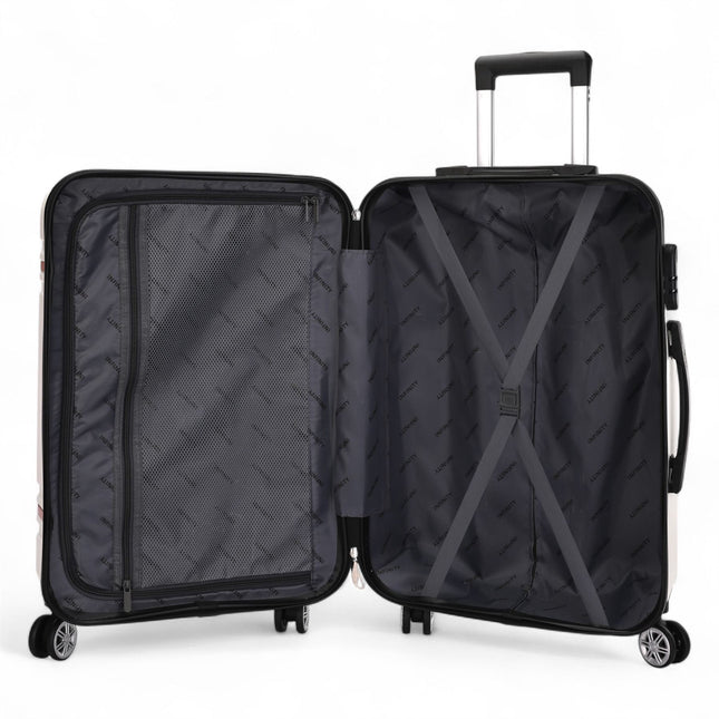 Hard Shell Cabin 36 x 22 x 56 cm ABS Suitcase Suitable for Easyjet, Ryanair, Wizzair