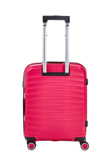 Hard Shell Classic Suitcase 8 Wheel Cabin Luggage Trolley Travel Bag