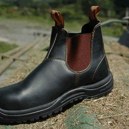 Blundstone #192 Brown Steel Toe Chelsea Boot