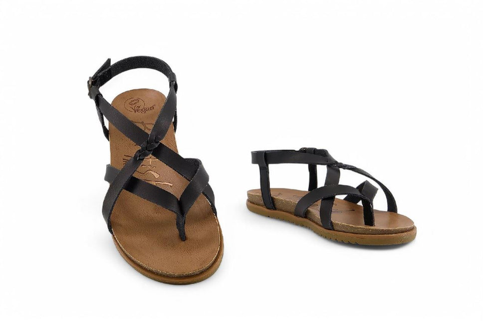 Blowfish Malibu Women's Black Strappy Buckle Sandals - Macarah B