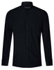 Mens Club Collar Black Shirt 1920s Peaky Blinders With Bar Poplin Pin Smart