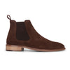 London Brogues Men's Brown Suede Leather Slip-On Chelsea Ankle Boots