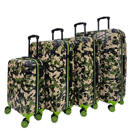 Hardshell Camo Robust ABS Suitcase Set