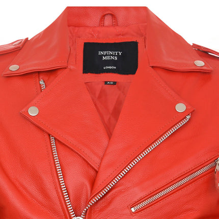 Mens Cow-Hide Black Brando Jacket -Venice