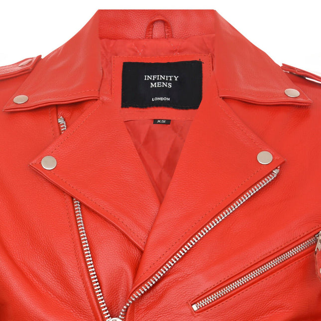 Mens Cow-Hide Black Brando Jacket -Venice