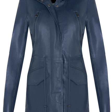 Womens Mid Length Hooded Parka Jacket-Oakengates