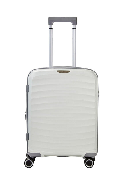 Hard Shell Classic Suitcase 8 Wheel Cabin Luggage Trolley Travel Bag