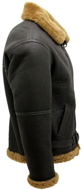 Mens RAF Sheepskin Leather Aviator Jacket-Colchester