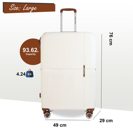 Strong Hard Shell Suitcase Set 8 Wheel Cabin Luggage Holiday Travel Case