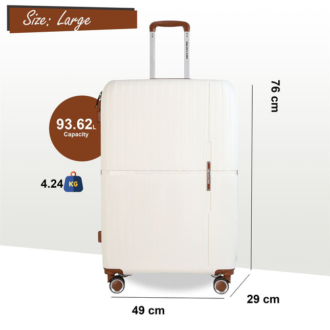 Strong Hard Shell Suitcase Set 8 Wheel Cabin Luggage Holiday Travel Case