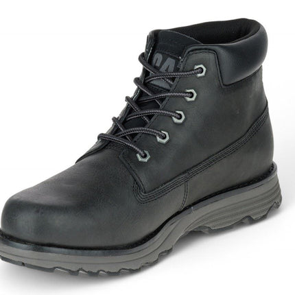 Caterpillar Men's Founder Black Leather Everyday Ankle Boots