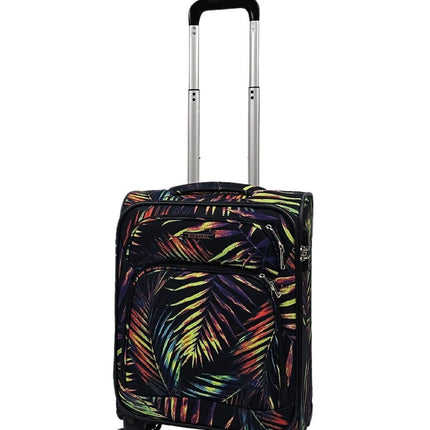 Soft Shell Cabin Suitcase 55 x 37 x 20 cm Lightweight Luggage Suitable for Easyjet, Ryanair