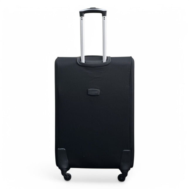 Soft Shell Lightweight Nylon Suitcase Set 4 Wheel Travel Case Holiday Bags