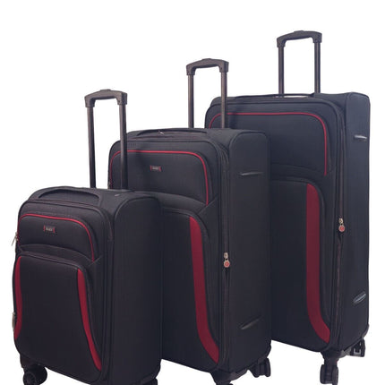 Soft Shell Suitcase Luggage Set Travel Light Carry On Cabin Bag